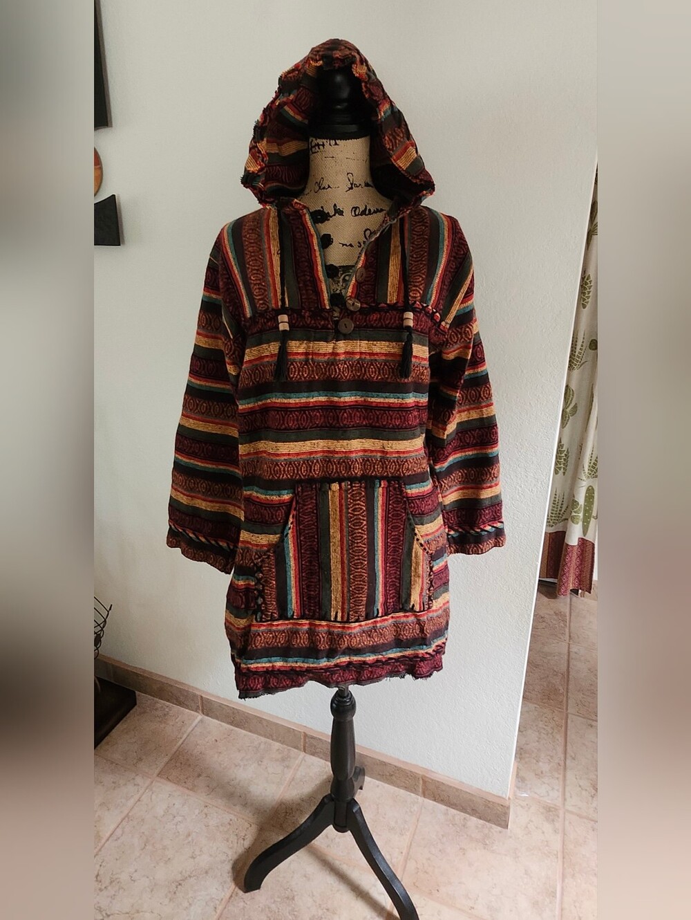 Kathmandu Imports Boho Pullover Hoodie Sz M /L